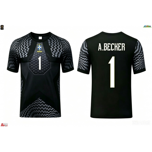 Brasil Alisson Becker #1 Portero Primera Equipación Mundial 2026 Manga Corta